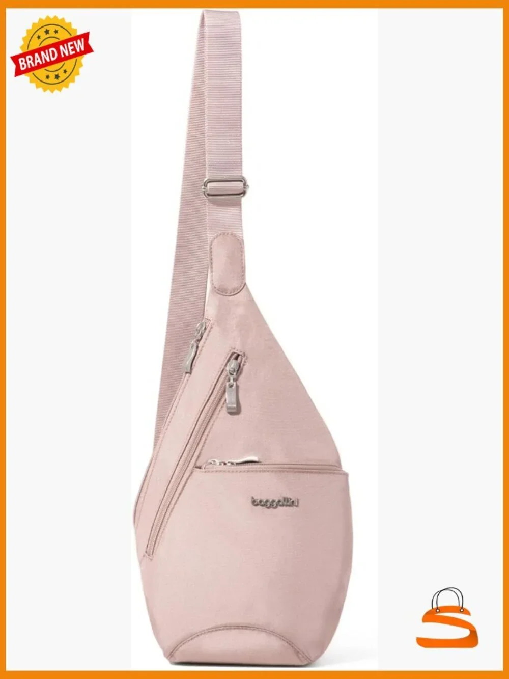 Convertible Sling Crossbody Backpack Nylon Lightweight Travel Bag